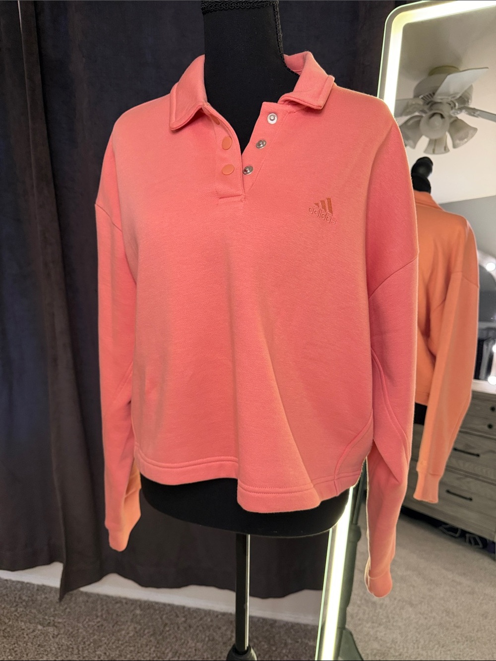 Adidas Coral Polo Sweatshirt